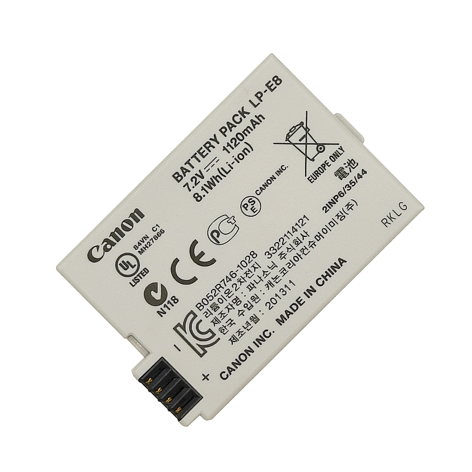 Original Li-ion 1120mAh Canon LP-E8 Digital Camera Battery - Image 2