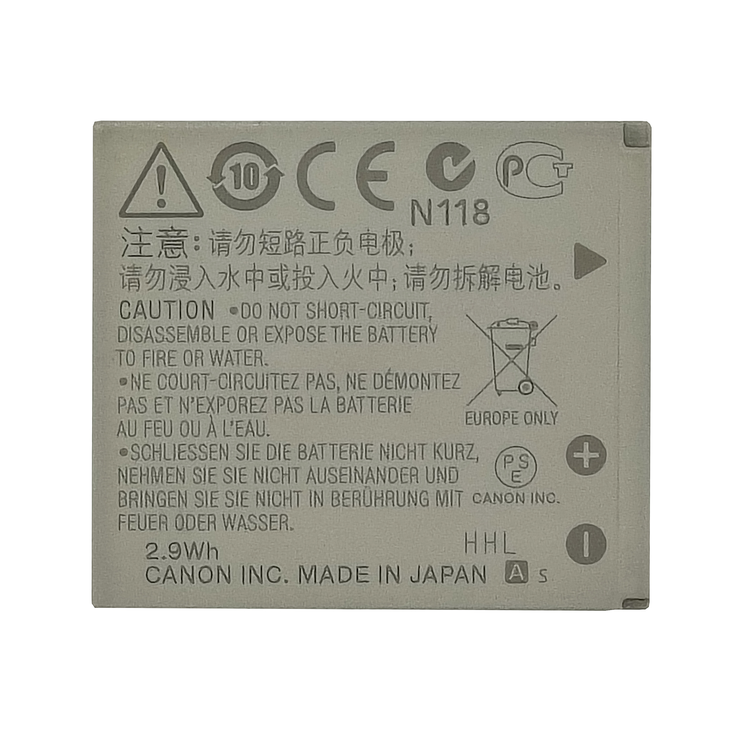 Original Li-ion 760mAh Canon NB-4L Digital Camera Battery - Image 3