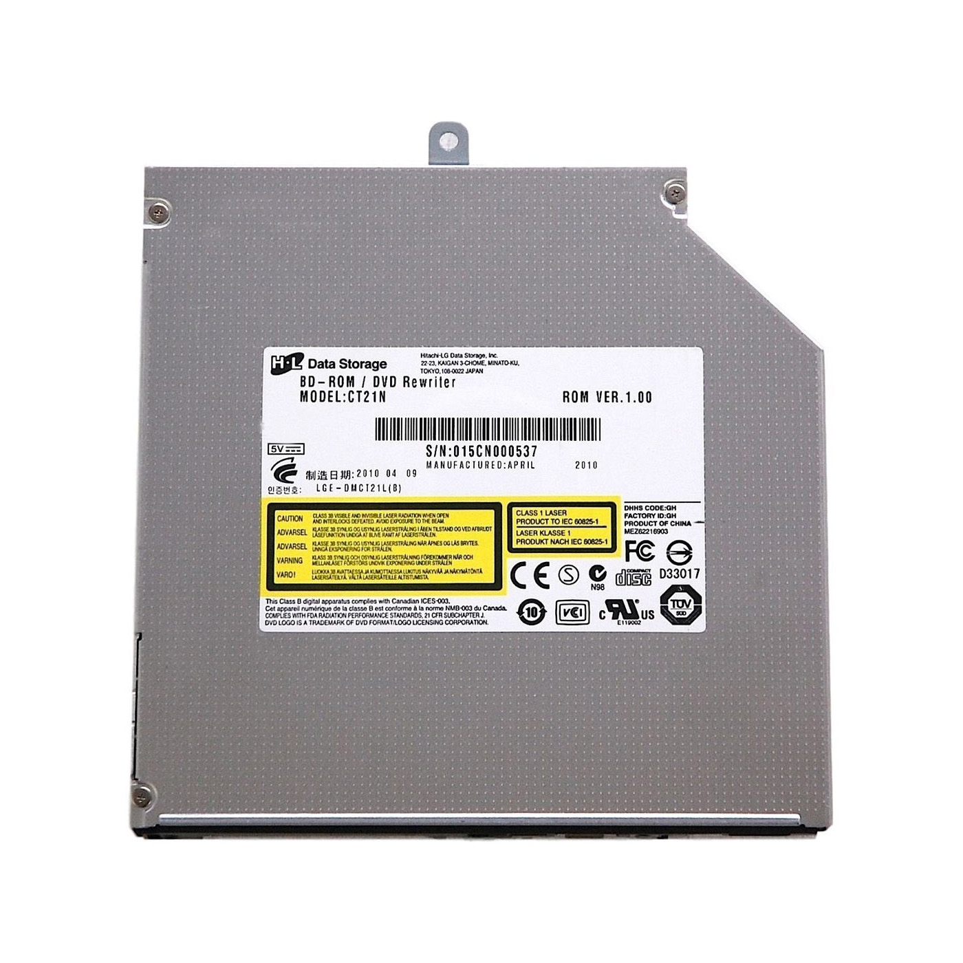HITACHI LG CT21N Laptop Internal DVD Drive BD-ROM DVD Rewriter CD DVD±RW Burner