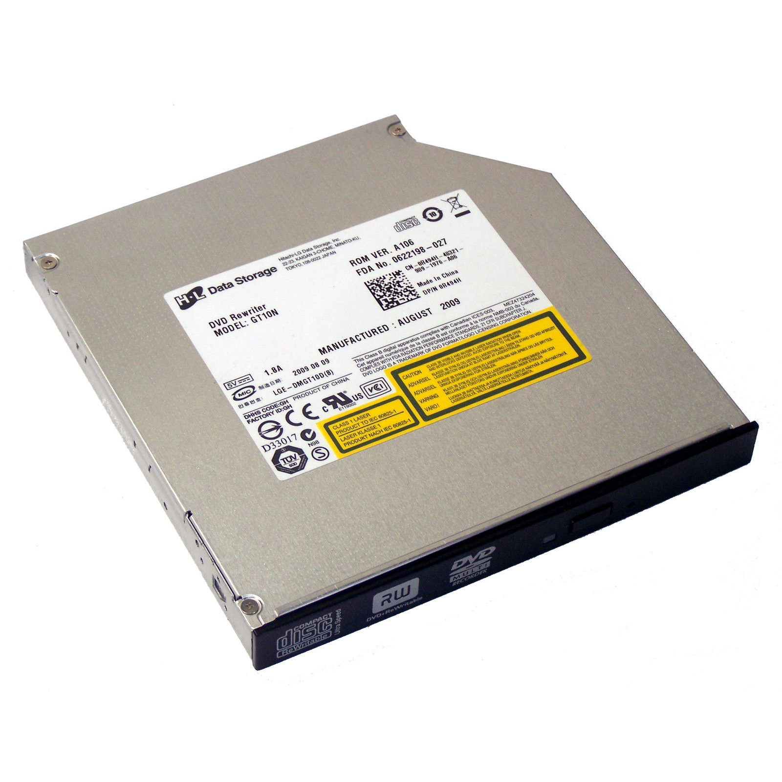 HITACHI LG GT10N Laptop Internal DVD Drive CD-RW DVD±RW Multi Burner