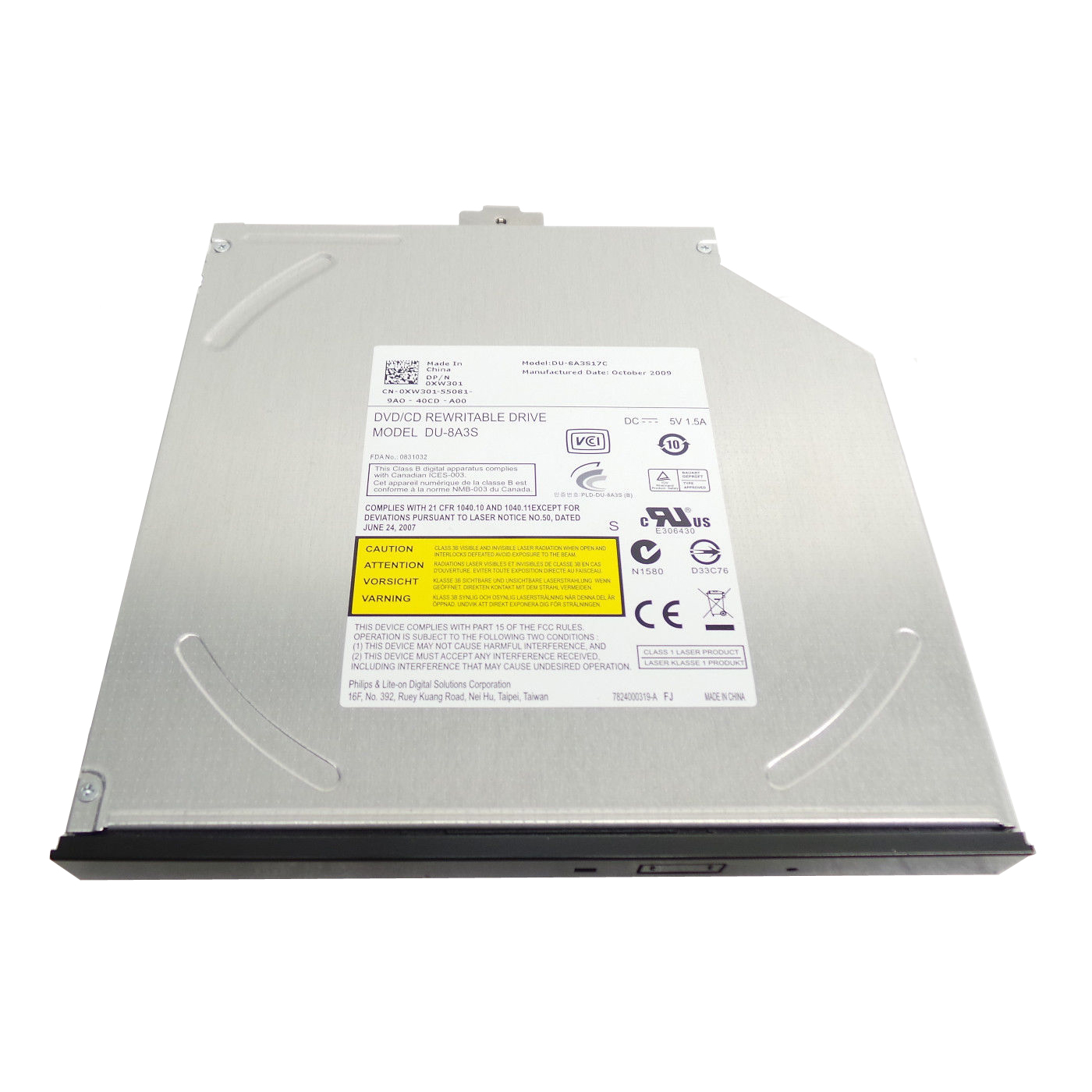 PHILIPS LITE-ON DU-8A3S Laptop Internal DVD Drive DVD/CD Rewriter