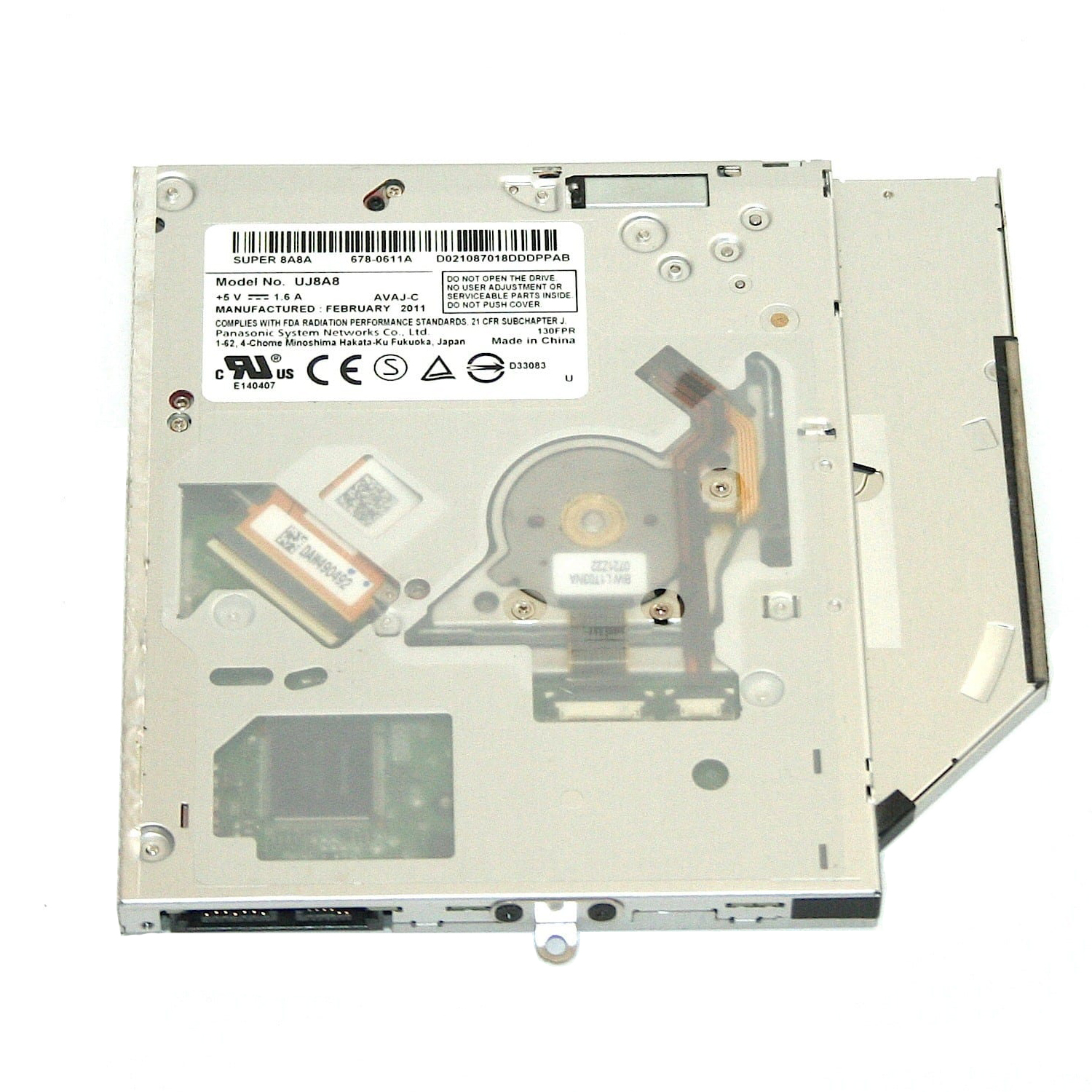 Panasonic UJ8A8 Laptop Internal DVD Drive SuperDrive DVD RW CD-R Burner