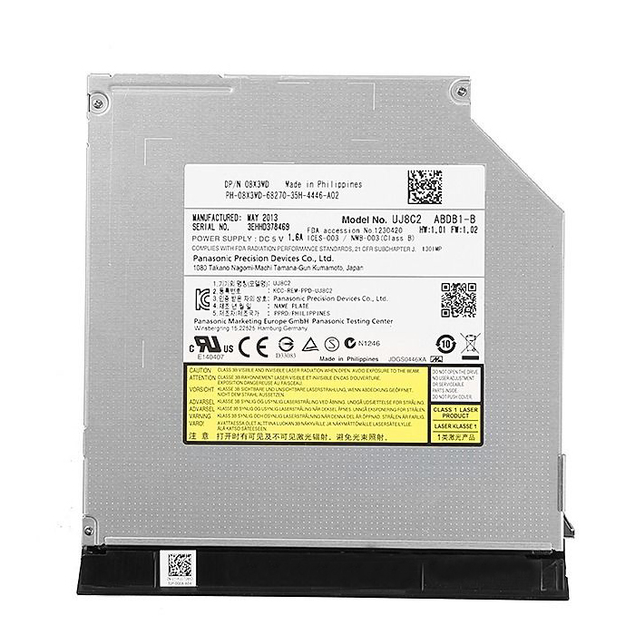 Panasonic UJ8C2 Laptop Internal DVD Drive Super Multi DVD+RW Rewriter
